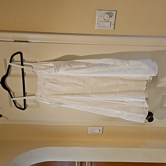 OLD Navy White Gauze tank style tiered sun dress Size XXL - Picture 6 of 6